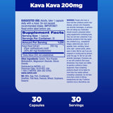 Suplemento Natrol Kava Kava 200mg, Relajación, 30 Cápsulas
