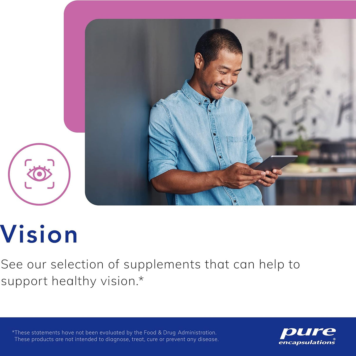 Suplemento Pure Encapsulations EyeProtect Basics sin zinc