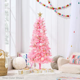 Árbol de Navidad artificial Best Choice Products 4ft con luces LED