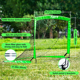Kit de porteria de futbol, con  pelota, 8 conos  y bolso