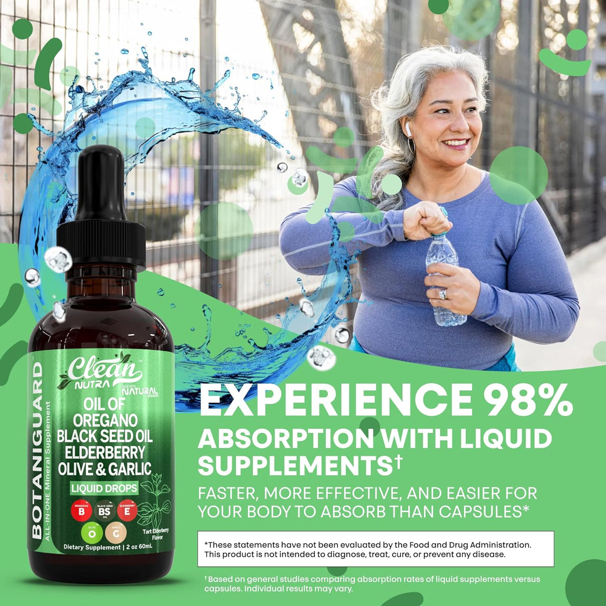 Nutra BOTANIGUARD Drops con Oregano, Aceituna y Elderberry