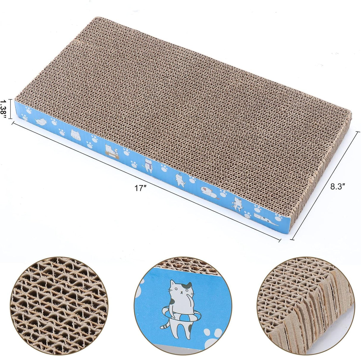 Rascador para gatos reversible duradero y reciclable
