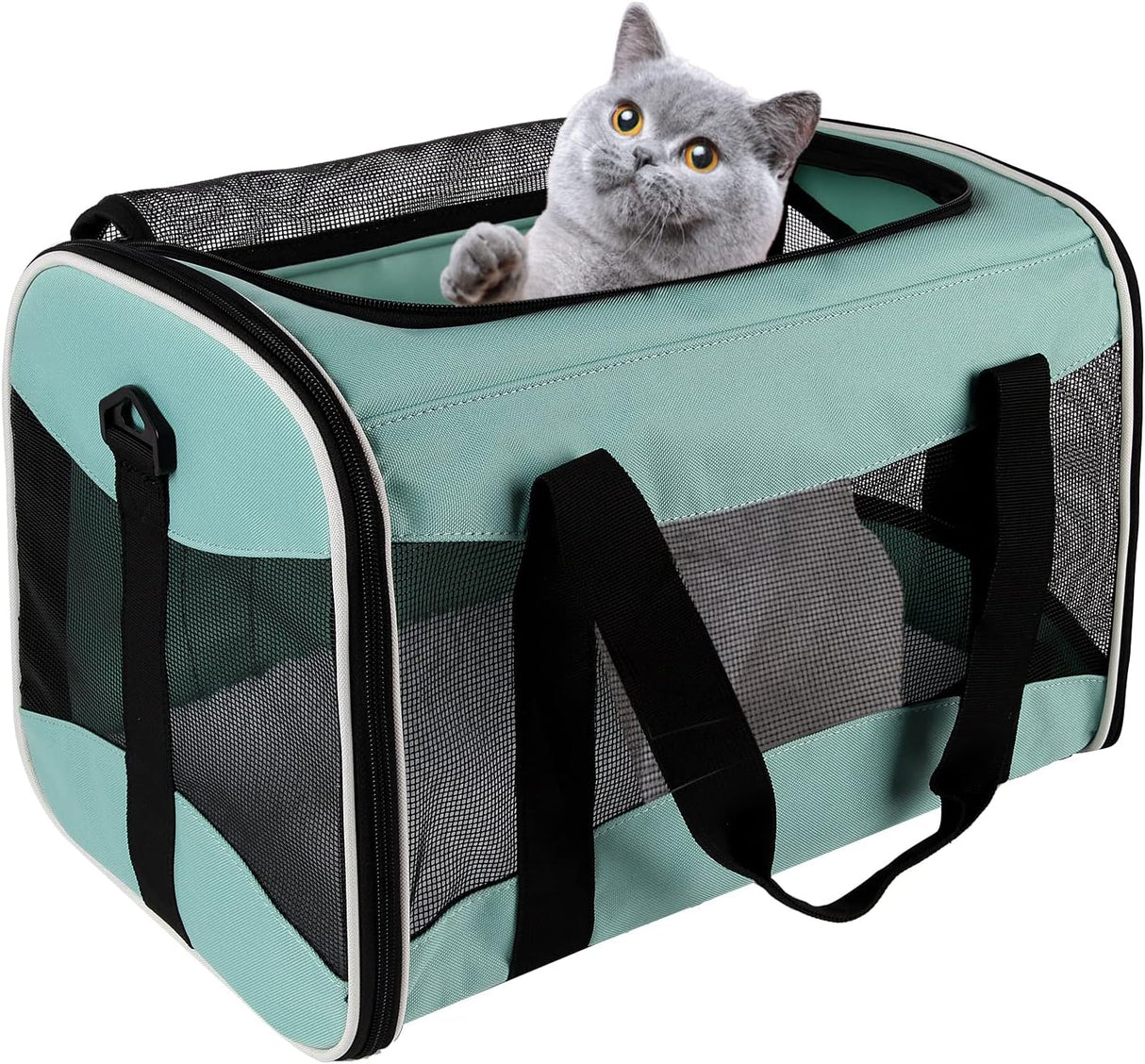 Transportin Suave Aprobado Aerolínea para Gatos y Perros 17x11x11