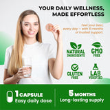 Cápsulas de Alga Marina Orgánica con Aceite de Negro, 150 uds