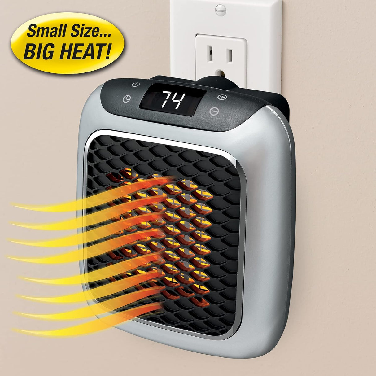 Calentador de pared Turbo de 800 W que ahorra espacio