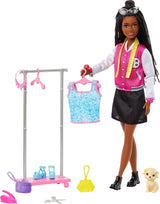 Barbie Estilista con accesorios y perrito, Brooklyn, modelo