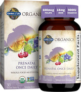 Suplemento Garden of Life mykind Organics prenatales 30 und