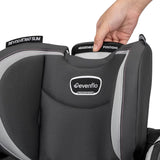 Asiento giratorio 2 en 1 para automóvil con funda Evenflo