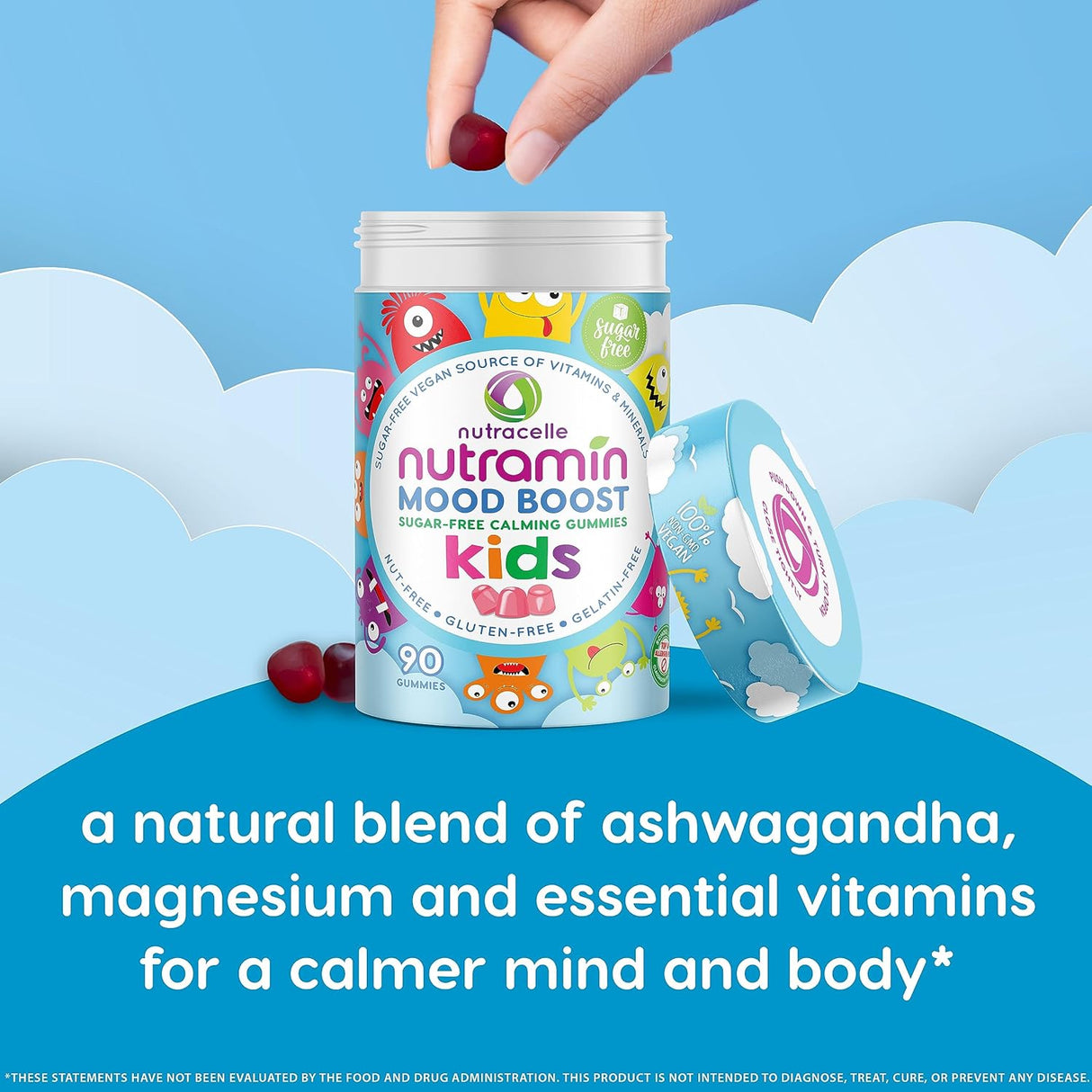 Gummy Calmante NUTRAMIN Kids con Magnesio y Ashwagandha 90 ct