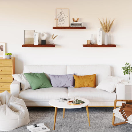 Estantes flotantes de madera, juego de 3, 16 para pared