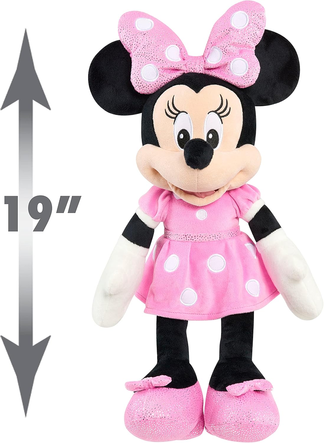 peluche grande de Disney Junior Minnie Mouse 19 pulgadas
