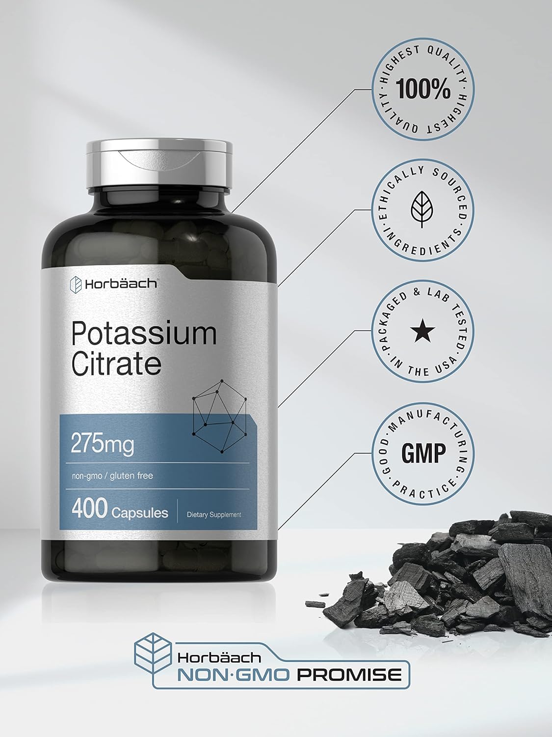 Suplementos Alimenticios de citrato de potasio
