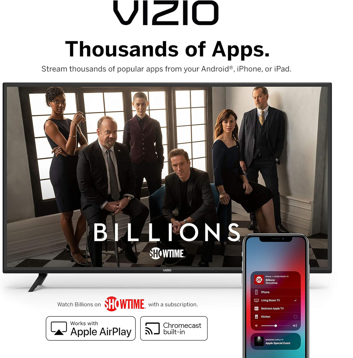 Televisor 4K Smart VIZIO de 43, HDR, AirPlay, V-Series