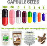 Suplementos Alimenticios 100 cápsulas vacías veganas