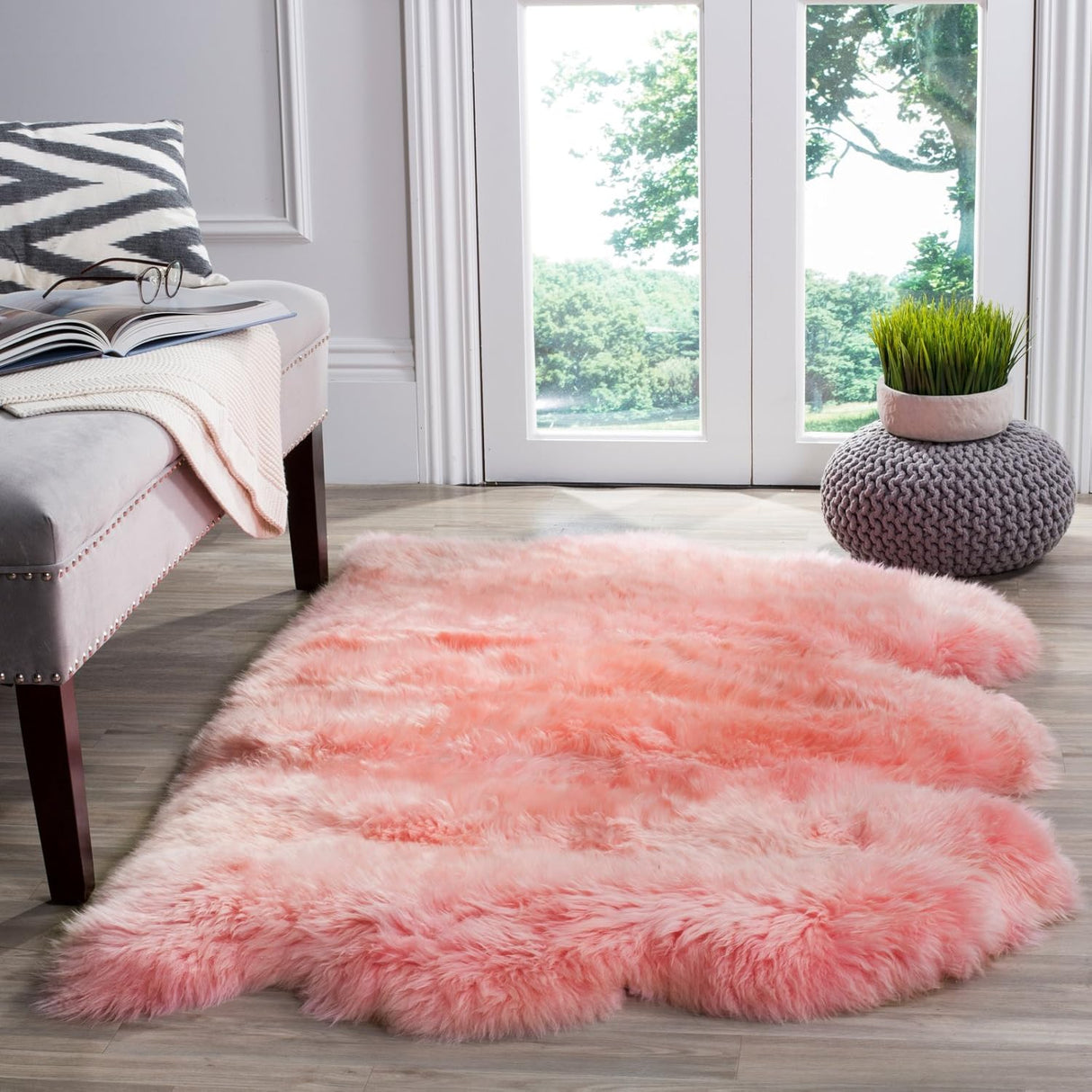 Alfombra Runner de Piel de Oveja, SAFAVIEH, Hecha a Mano, SHS121B