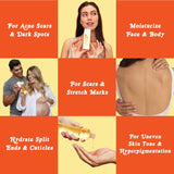 Aceite Natural para Cuidado de la Piel, Suero para Cicatrices y Estrías, Hidratante Facial y Corporal con Aceite de Jojoba Orgánico y Vitamina E