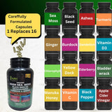 Suplemento Natural Vegano Halal con Vitaminas y Hierbas Mix