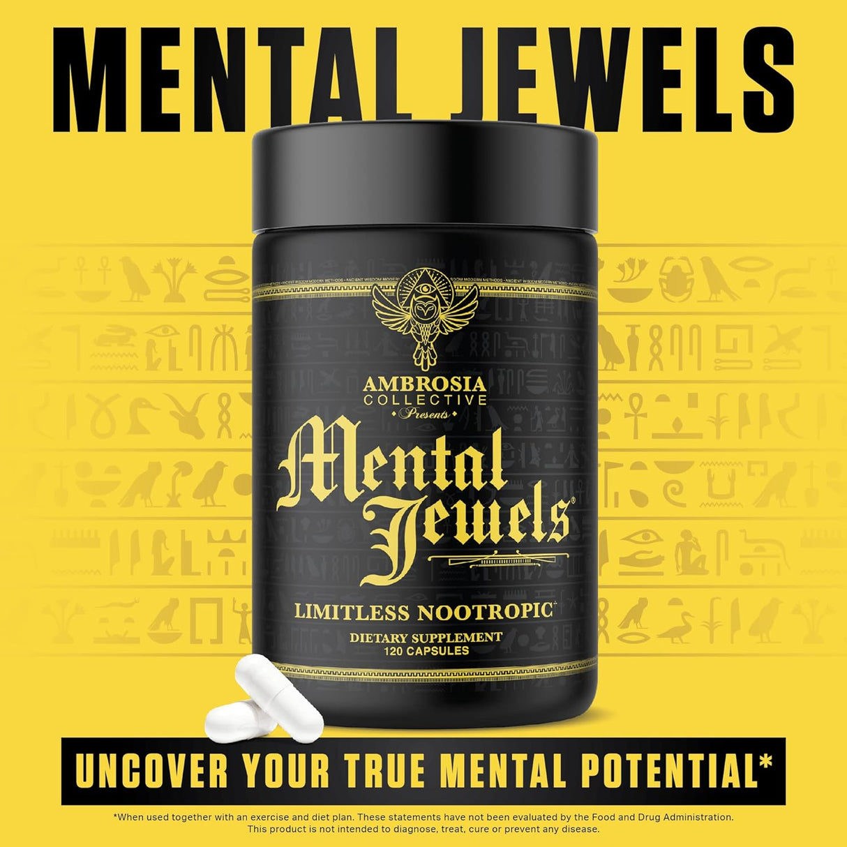 Cápsulas Ambrosia Mental Jewels - Mejora Cognitiva y Memoria