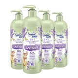 Aceite de Lavanda Natural 3 en 1 para Niños: Gel, Champú y Acondicionador