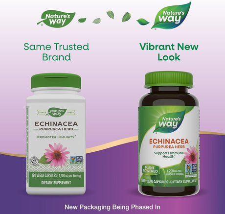 Nature's Way Echinacea Purpurea, 1,200 mg por porción 180un