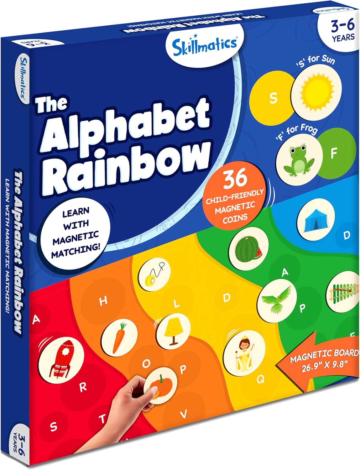 Juego Magnético del Alfabeto - Skillmatics, 35+ Piezas, 3-6 Años