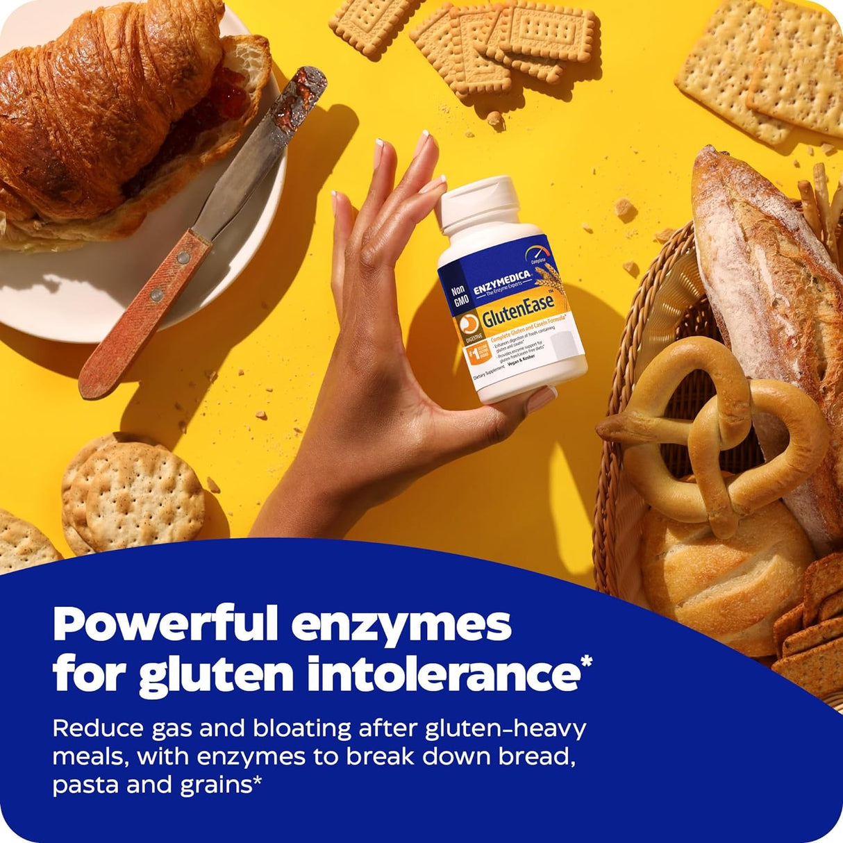 Suplemento Enzymedica Glutenease Cápsulas  120 und