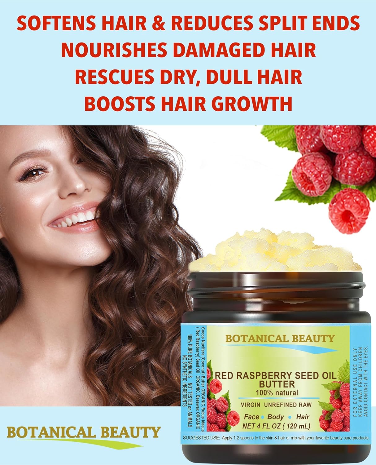 Aceite de Semilla de Frambuesa Virgen Puro para Piel y Cabello