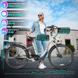 Bicicleta Eléctrica Vivi 750W, 50 millas, Control de Crucero