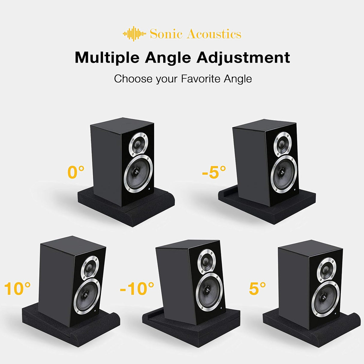 2 Pack Almohadillas Aislantes para Monitores de Estudio 6.5-8