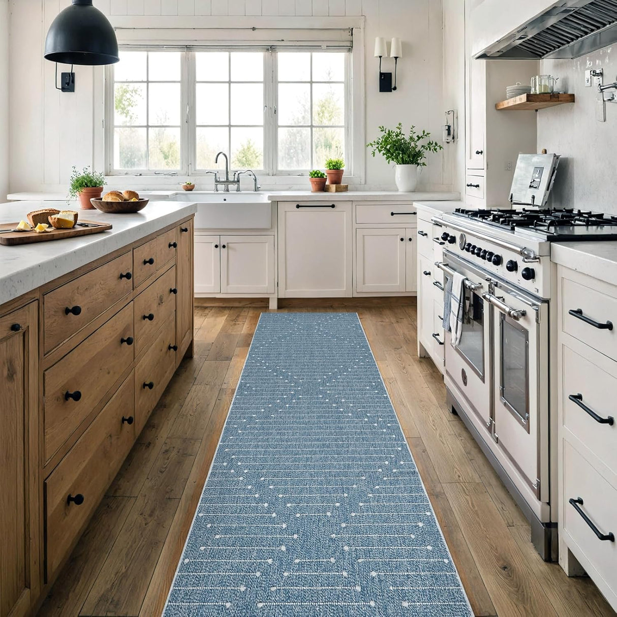 Alfombra Runner Boho LIVEBOX 2'x8' Lavable para Pasillo