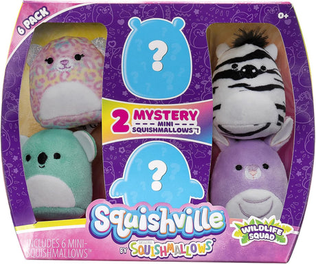 Mini-Peluches Squishville - Wildlife Squad - Incluye Michaela y Kiki