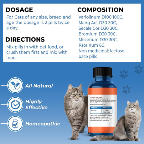 Suplementos Alivio de sarpullido y costras para gatos