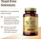 Suplemento Solgar Selenio libre de levadura 200 mcg