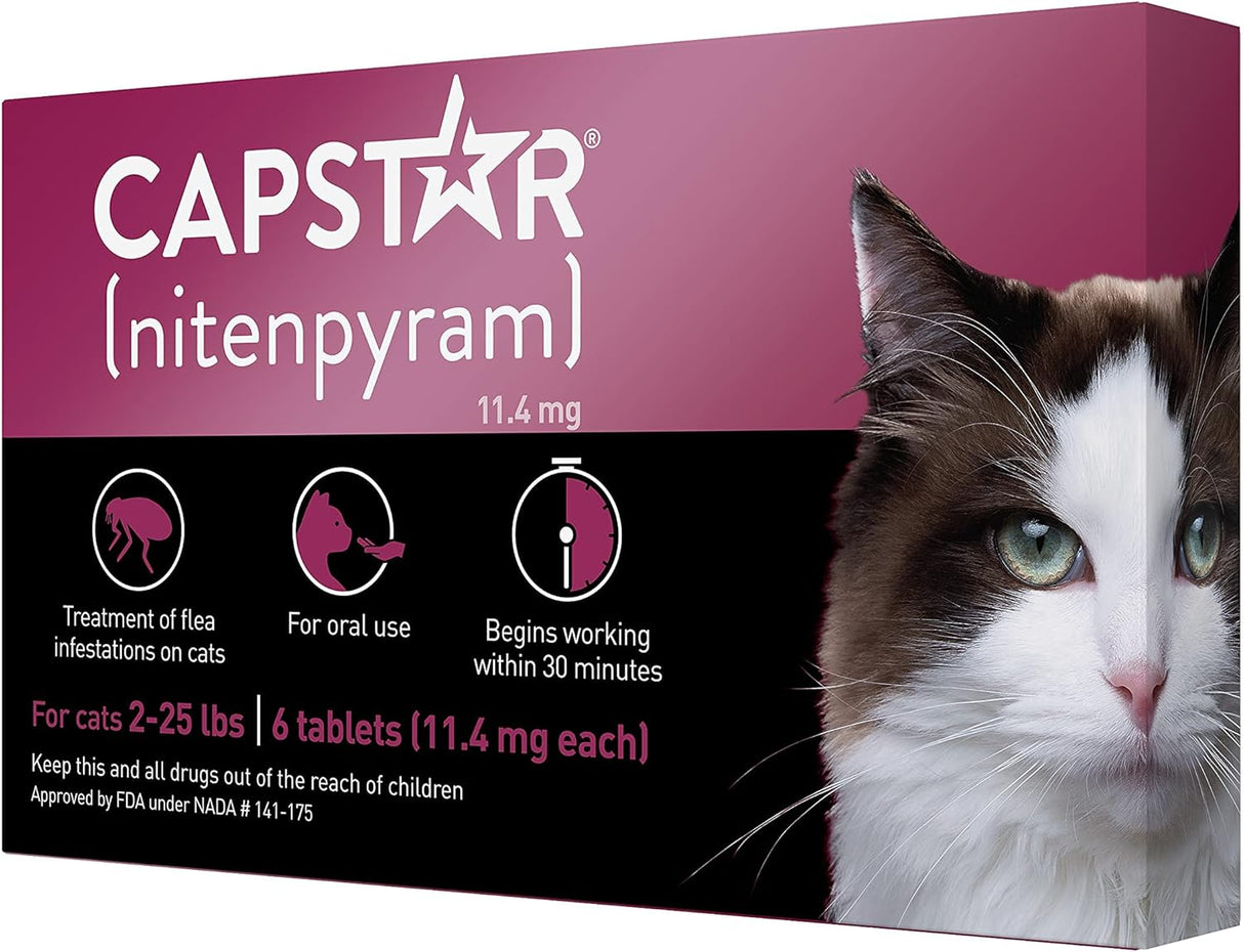 Antipulgas CAPSTAR (nitenpyram) Tratamiento oral 6 dosis