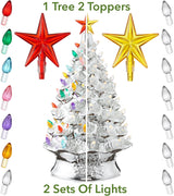 Árbol de Navidad Cerámico Casafield, 24 Pre-Lit, 148 Luces