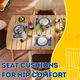Cojines D-Shaped para Sillas de Comedor AAAAAcessories, 4 Pzas