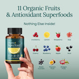 Suplemento Orgánico de Frutas y Verduras - 180 Cápsulas Veganas
