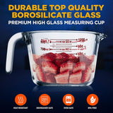 Vaso medidor de vidrio de 1 litro NutriChef