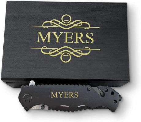 Cuchillo personalizado de exteriores con rompedor de vidrio