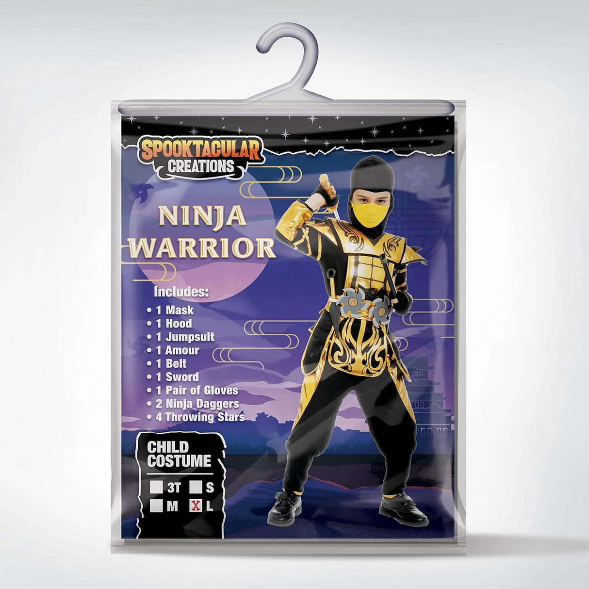 Disfraz de Ninja para Niños, Spooktacular Creations, Accesorios