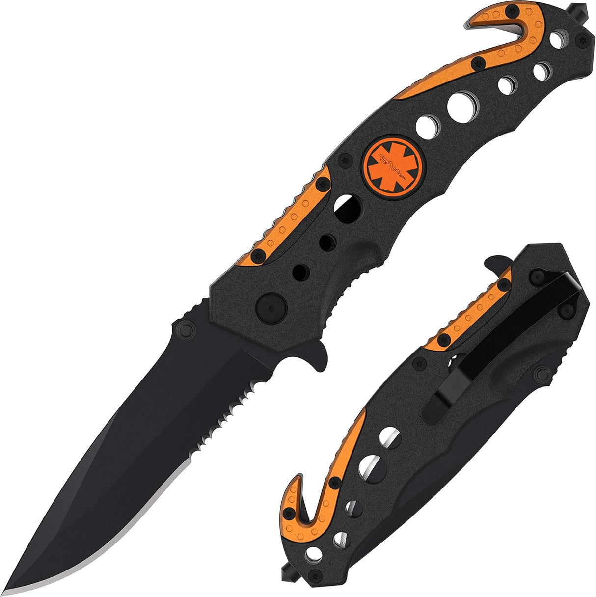 Cuchillo táctico 3 en 1 para militares y socorristas - EMT