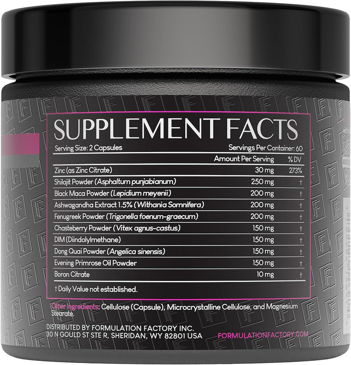 Maximizador hormonal 10-en-1 con Shilajit, Maca, Ashwagandha, 120 caps