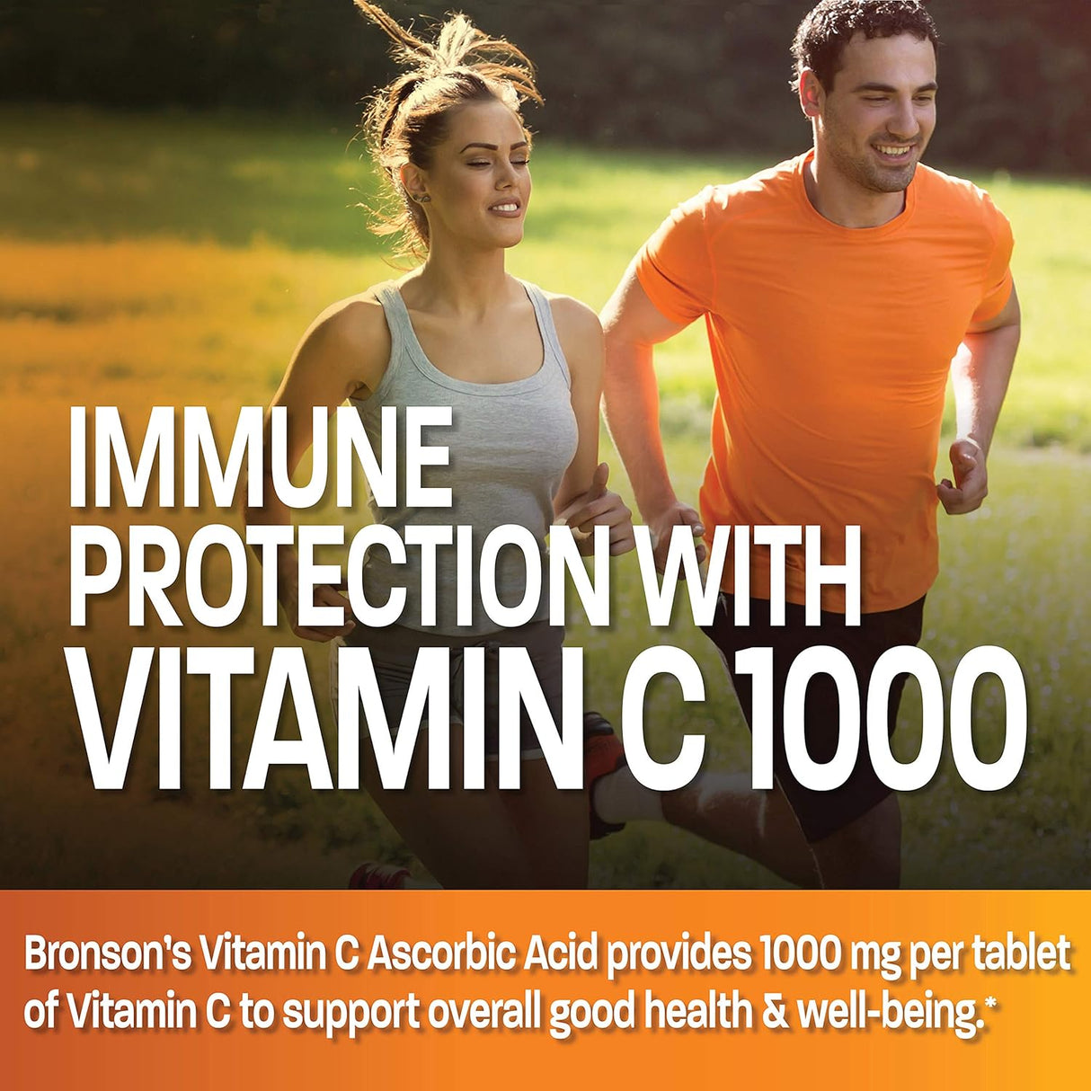 Bronson Vitamina C 1000mg Premium No GMO Tabletas 100 unidades