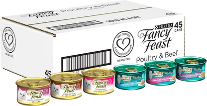 Variedad de Latas de Comida Húmeda para Gatos Purina Fancy Feast