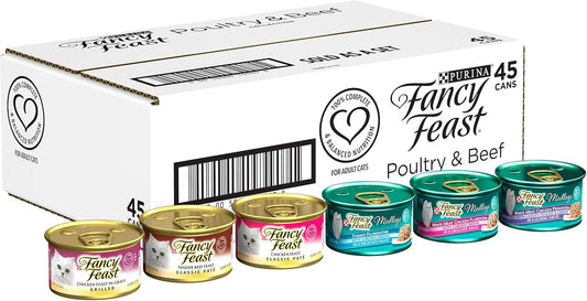 Variedad de Latas de Comida Húmeda para Gatos Purina Fancy Feast