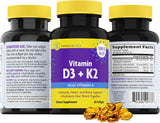 InnovixLabs Vitamina D3 K2 5000 IU 60 Cápsulas