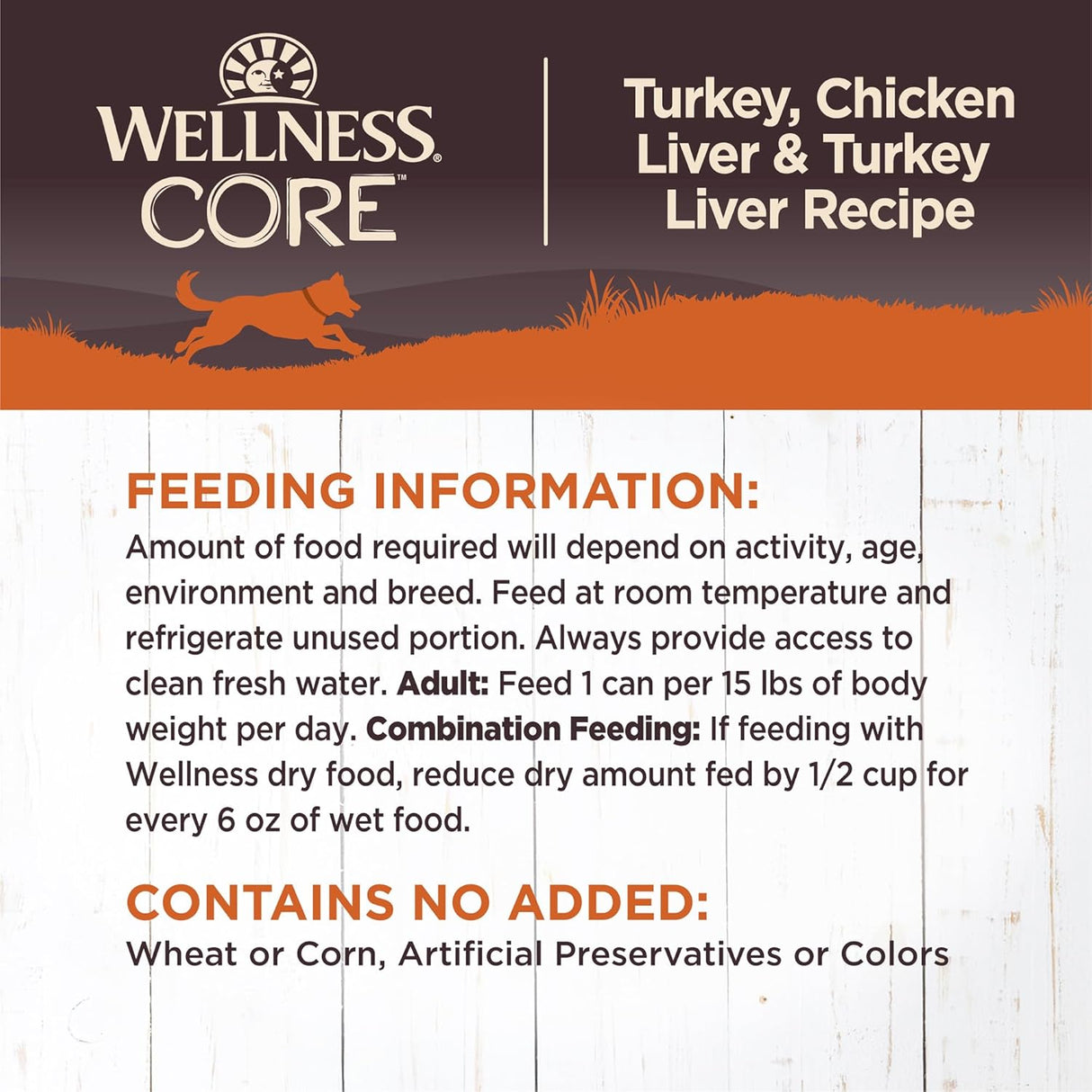 Alimento húmedo para perro natural sin granos Wellness Core