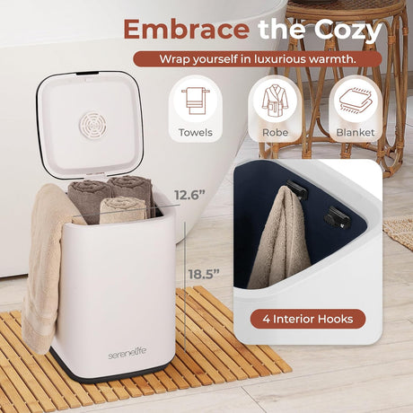 SereneLife SLTLWSQ84 -Calentador con función de temporizador