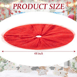 Funda de Árbol de Navidad Ruffle Shiny Tulle Doble Capa 48