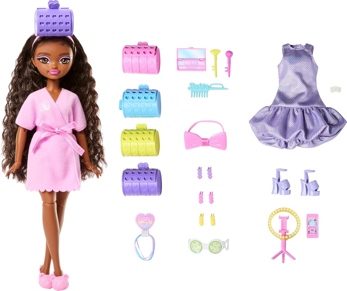 BarbieDreamGETReadyBrooklyn MuñecaFashion con accesorios y 15+ looks